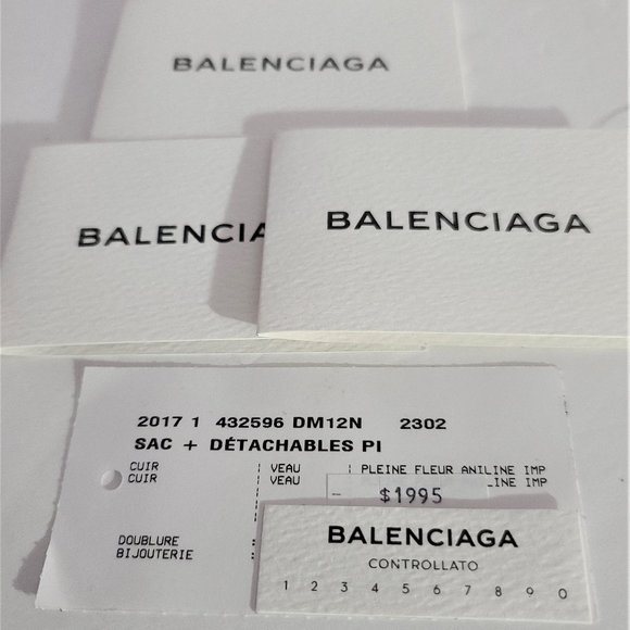 NEW ✅ BALENCIAGA Papier B4 LG Leather Tote Bag ✨PAPERS, DUST BAG, CONTROL CARD - Picture 11 of 17